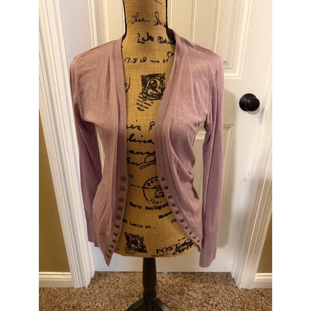 Lightweight lavender cardigan